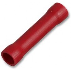 Fully Insulated Red 19 Amp In-line Butt Splice Crimp Terminal 
